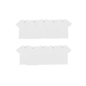 10-Pack Hanes Men's White V-Neck Undershirts