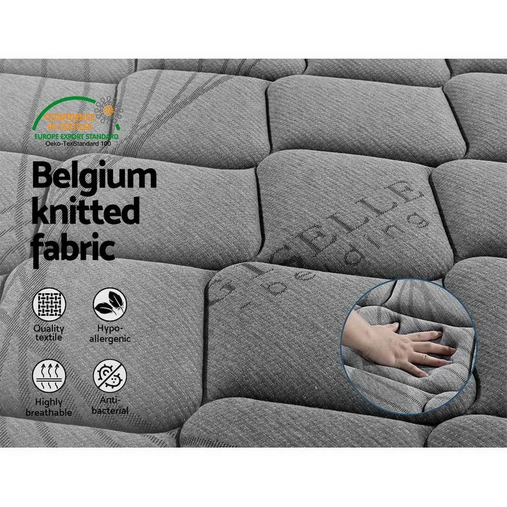 22cm Medium Firm Mattress, 5-Zone Support - Giselle Bedding
