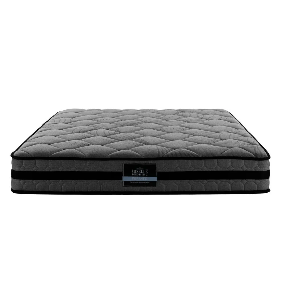22cm Medium Firm Mattress, 5-Zone Support - Giselle Bedding