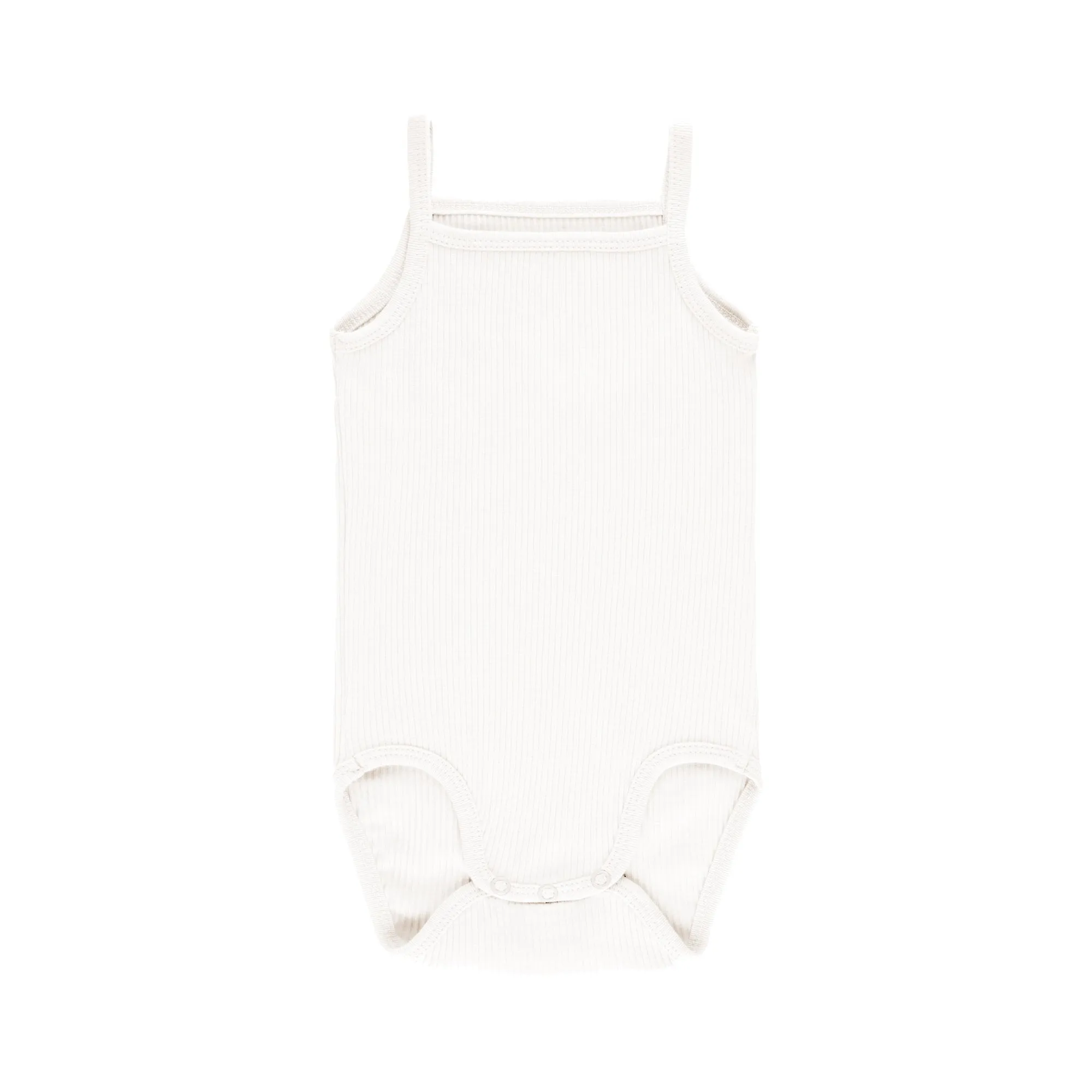 3 Pack Ribbed Spaghetti Straps Bodysuits - Ivory