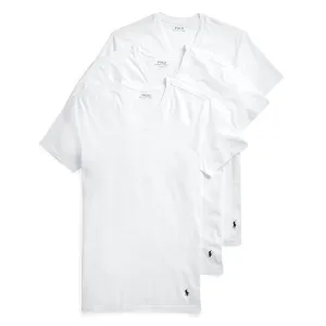 3 Ralph Lauren Men's Slim Fit Cotton V-Neck Undershirts