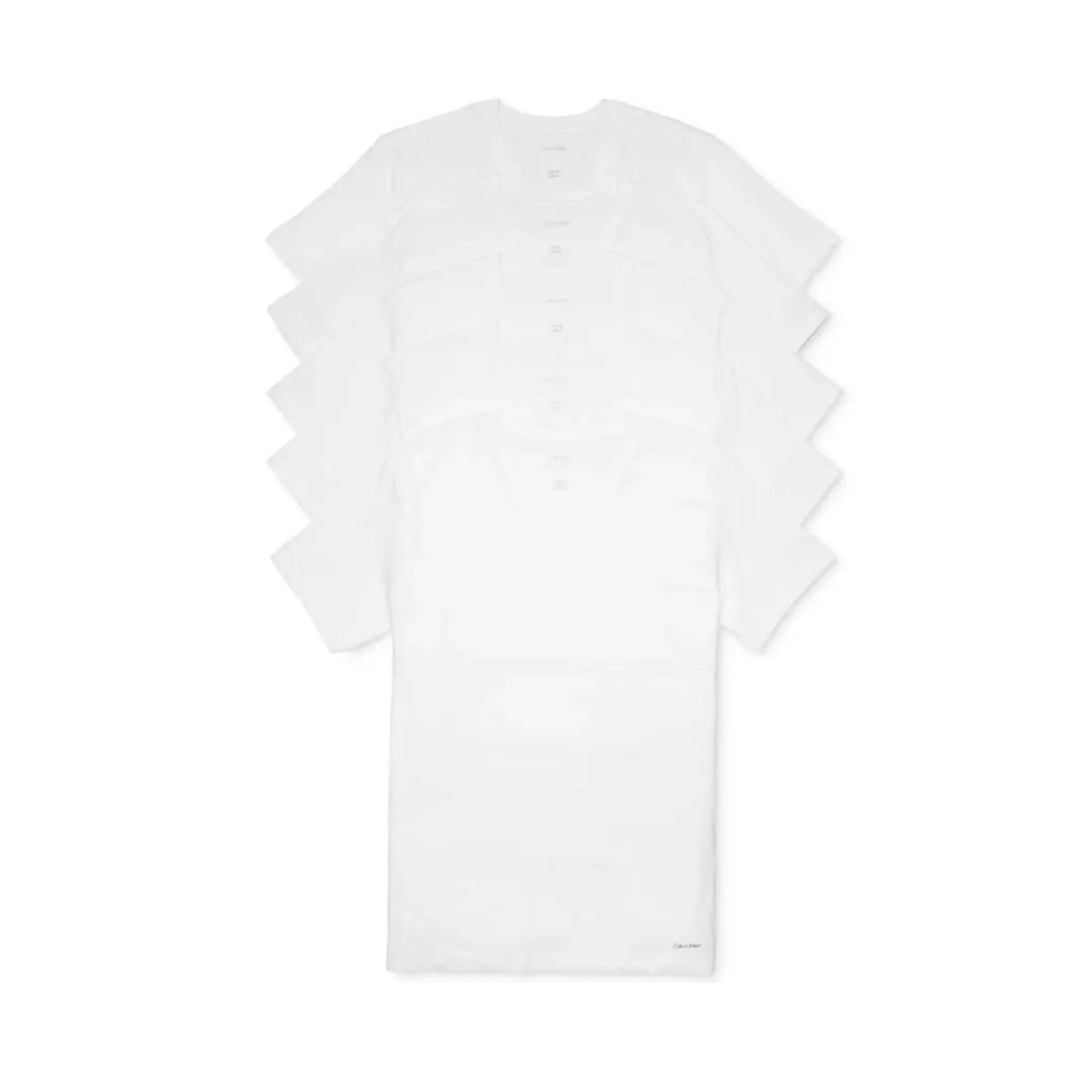 5-Pack Calvin Klein Men's Cotton V-Neck Undershirts (White)