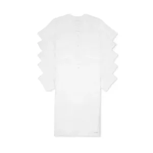 5-Pack Calvin Klein Men's Cotton V-Neck Undershirts (White)