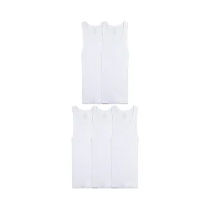 5 Pack Of Fruit Of The Loom Boys’ Cotton Tank Top Undershirts