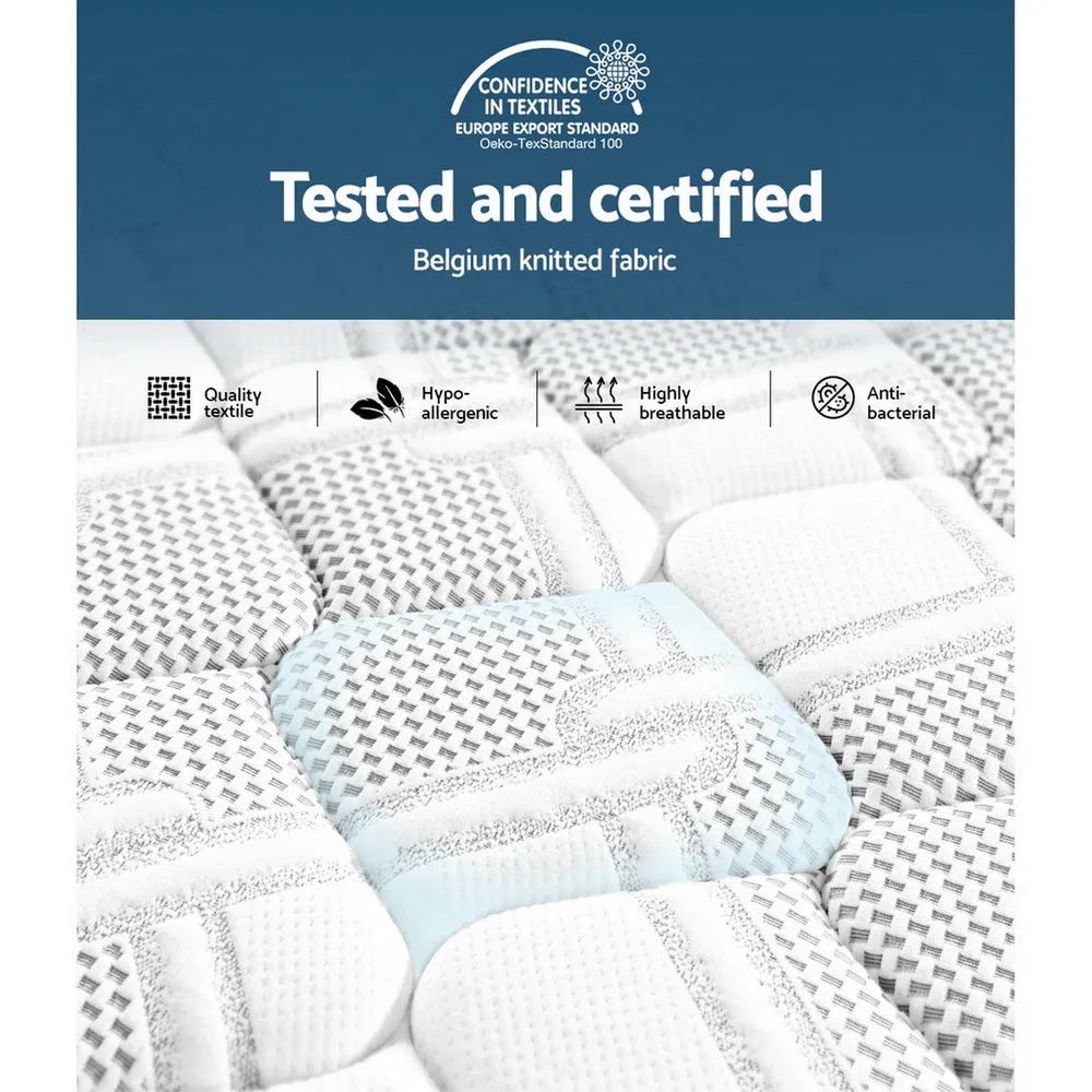 Alva 36cm Thick Euro Top Cool Gel Pocket Spring Mattress - Queen