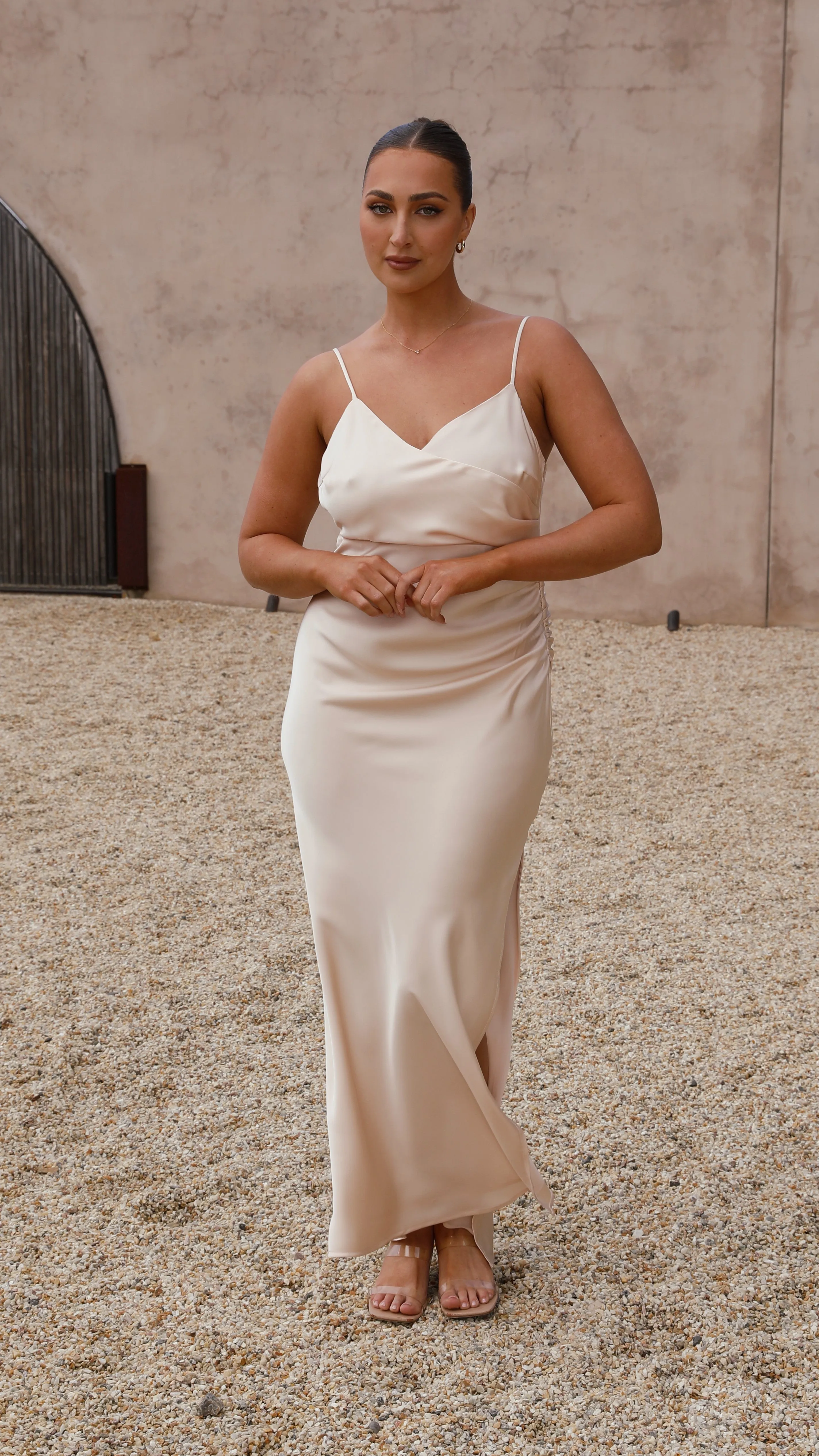 Ariana Maxi Dress - Champagne