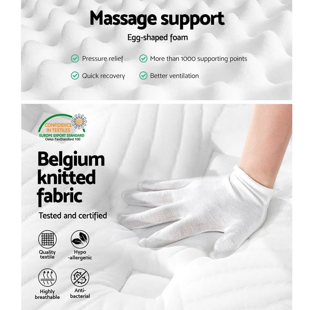 Ava 34cm Thick Euro Top Cool Gel Pocket Spring Mattress - Double
