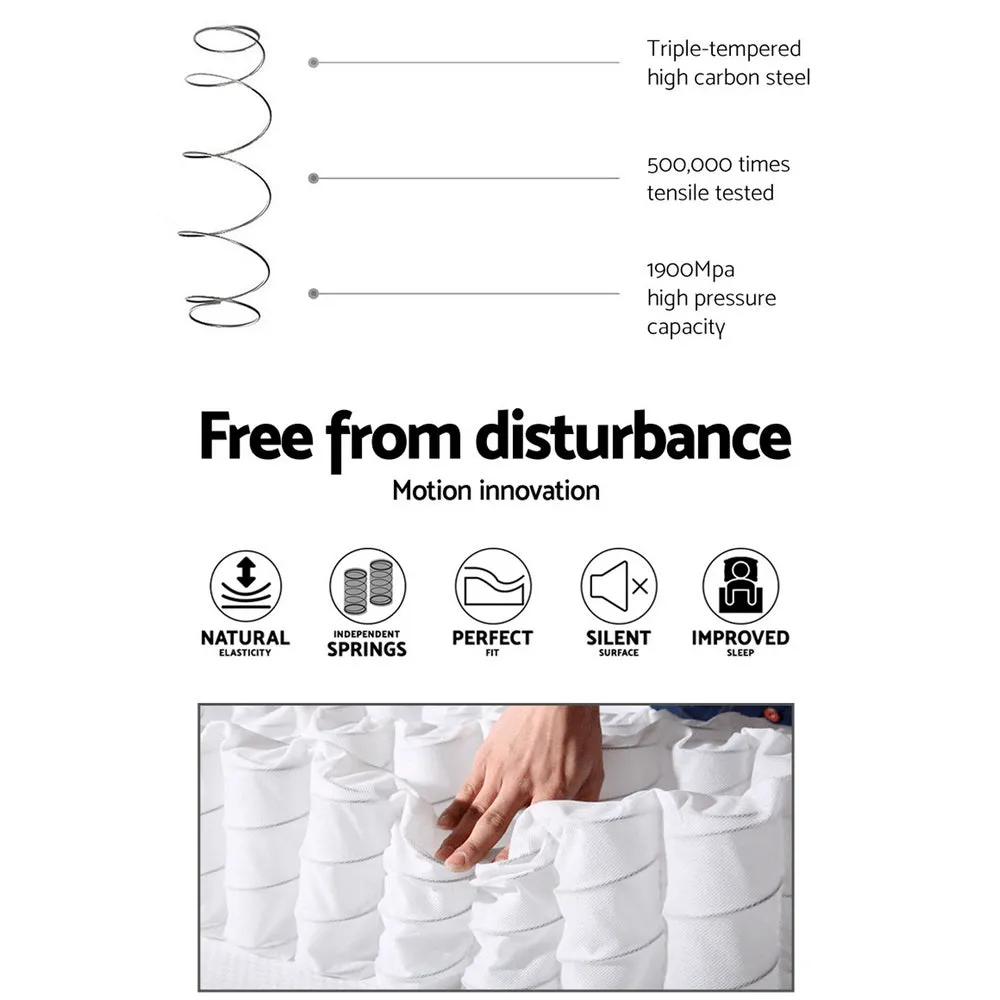 Ava 34cm Thick Euro Top Cool Gel Pocket Spring Mattress - Double