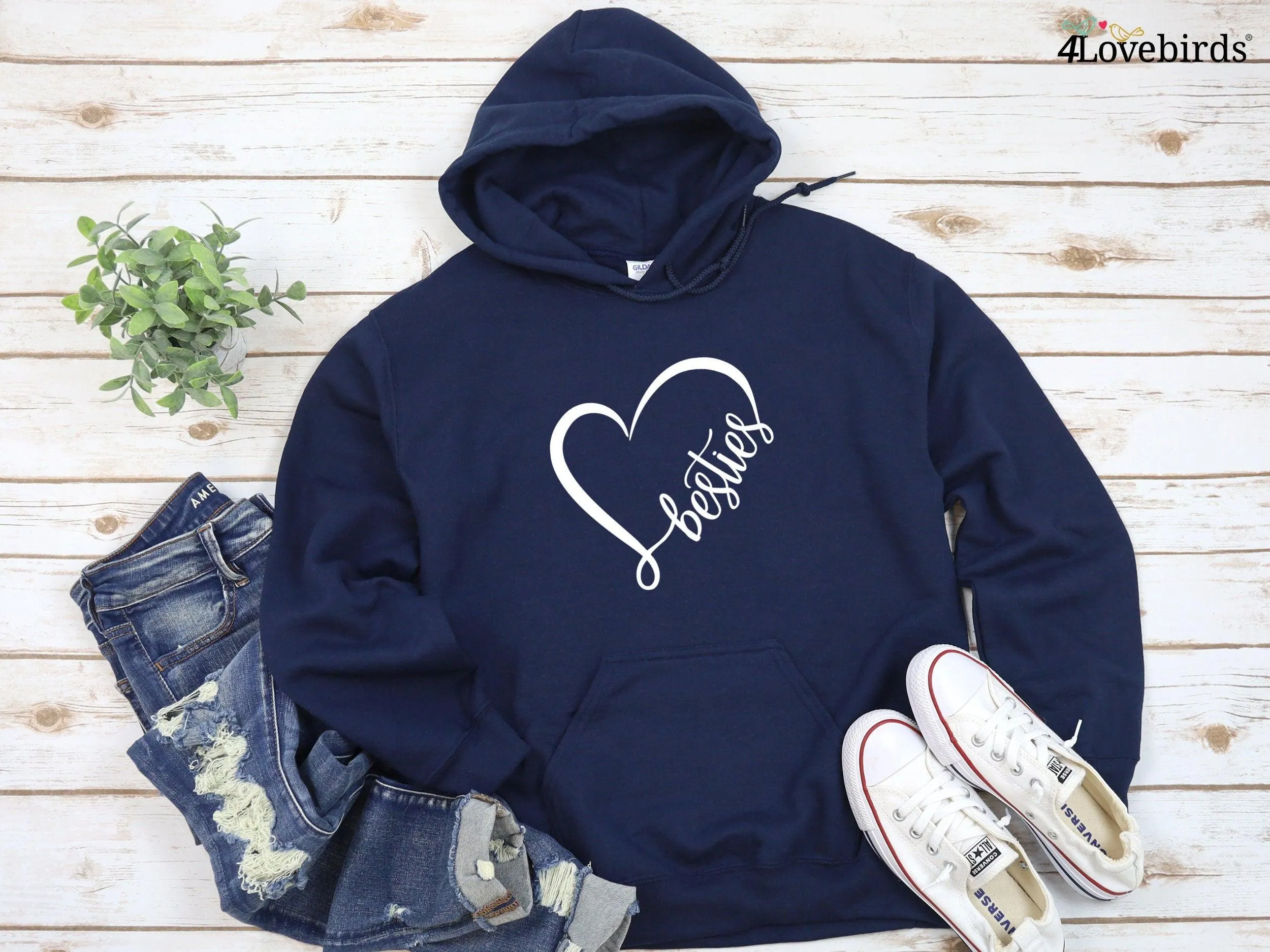 Best Friends Hoodies, Besties Matching Sweatshirt, Best Friends Long Sleeve Shirt, Best Friend Matching Shirts, Sisters Matching Tees, Gifts