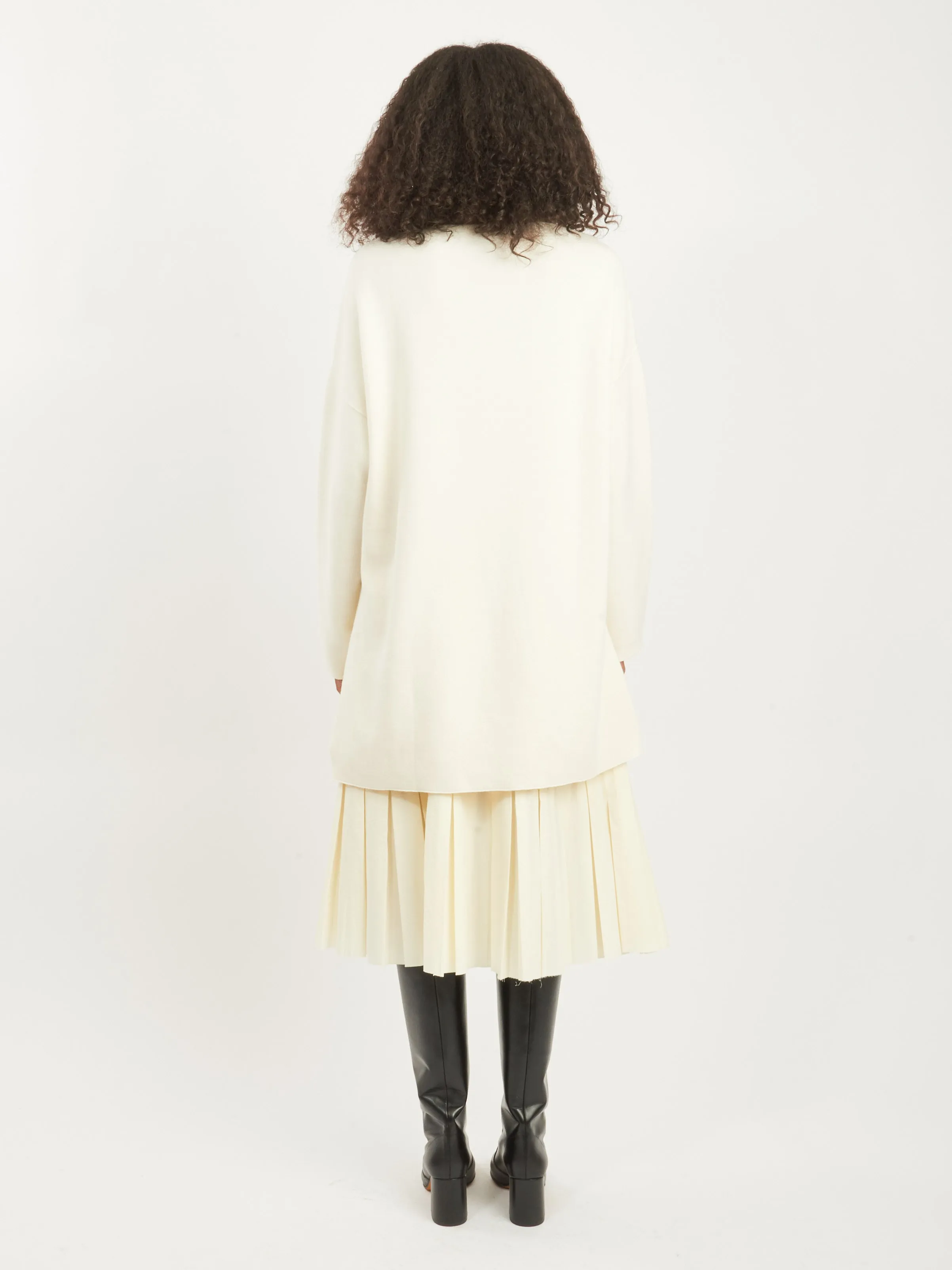 Bone Double Knit Boatneck