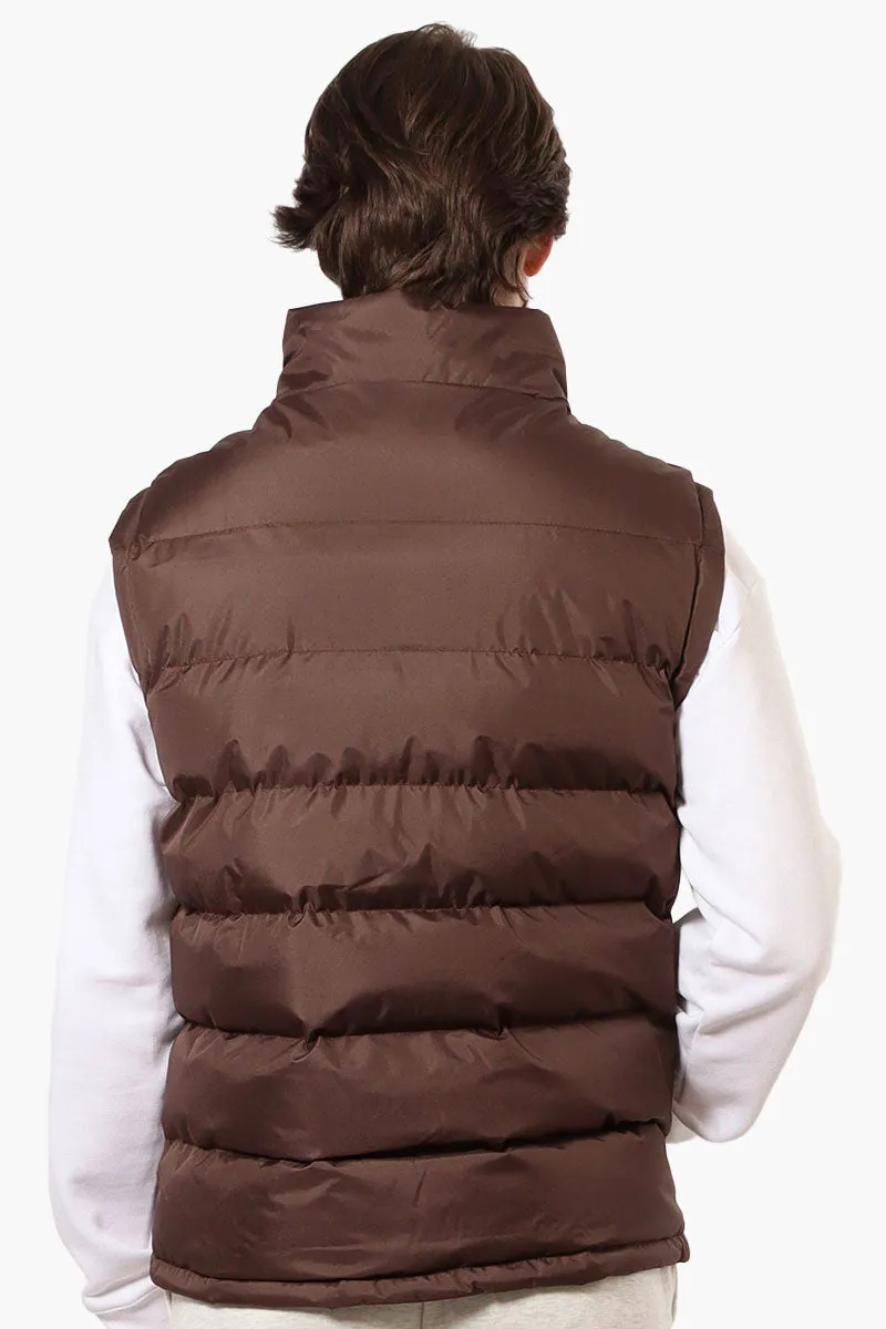 Canada Weather Gear Solid Bubble Vest - Brown