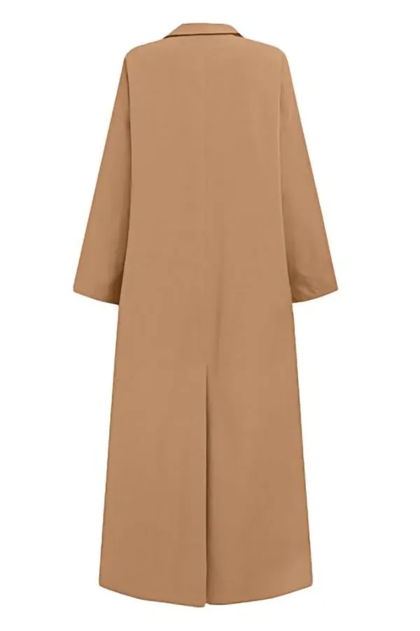 Casual Solid Color Overcoat