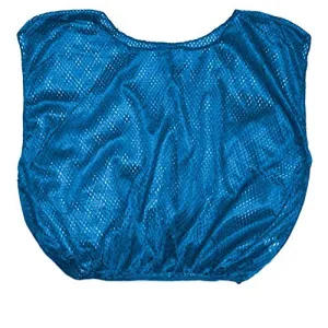 Champion Sports Youth Mesh Practice Scrimmage Vest, Royal Blue (Pack of 12)