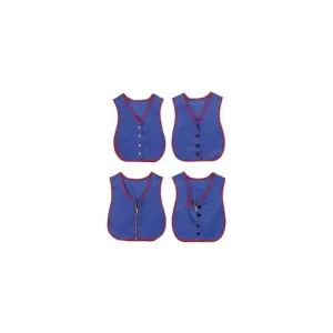 Children's Factory Children's Manual Dexterity Vests - Heavy Duty - Cotton - Blue - 2 / Set