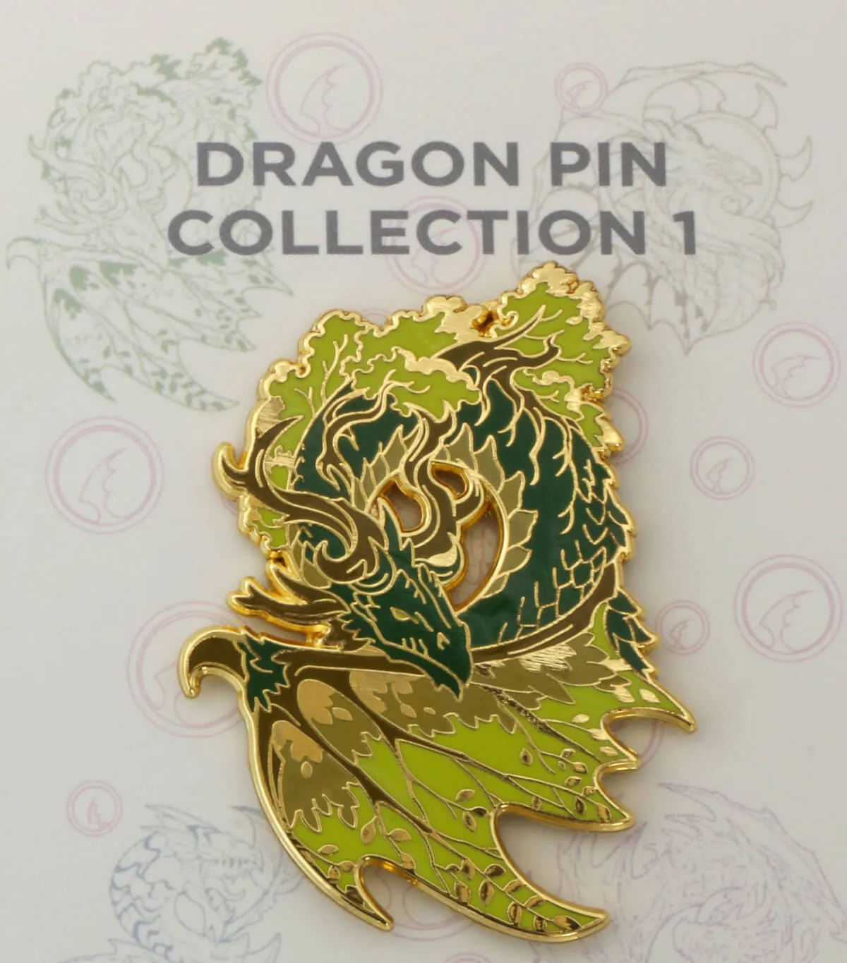 Dragon Pin (Green Dragon) | 2" Hard Enamel Pin