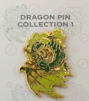 Dragon Pin (Green Dragon) | 2" Hard Enamel Pin