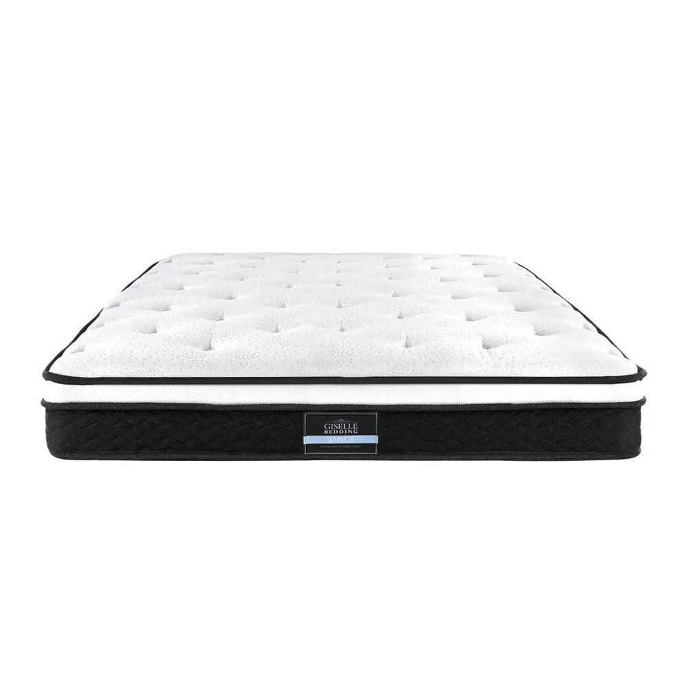 Giselle Bedding Bonita Euro Top Bonnell Spring Mattress 21cm Thick - King Single