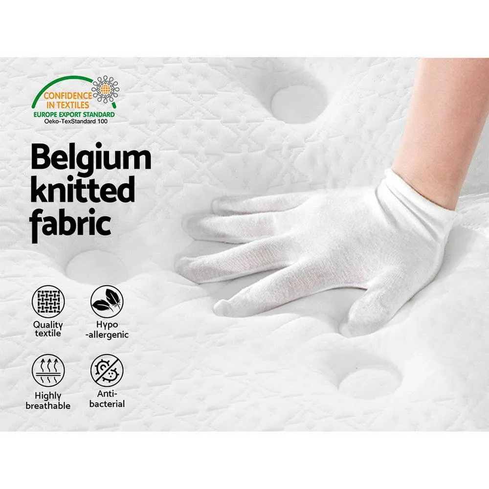 Giselle Bedding Bonita Euro Top Bonnell Spring Mattress 21cm Thick - King Single