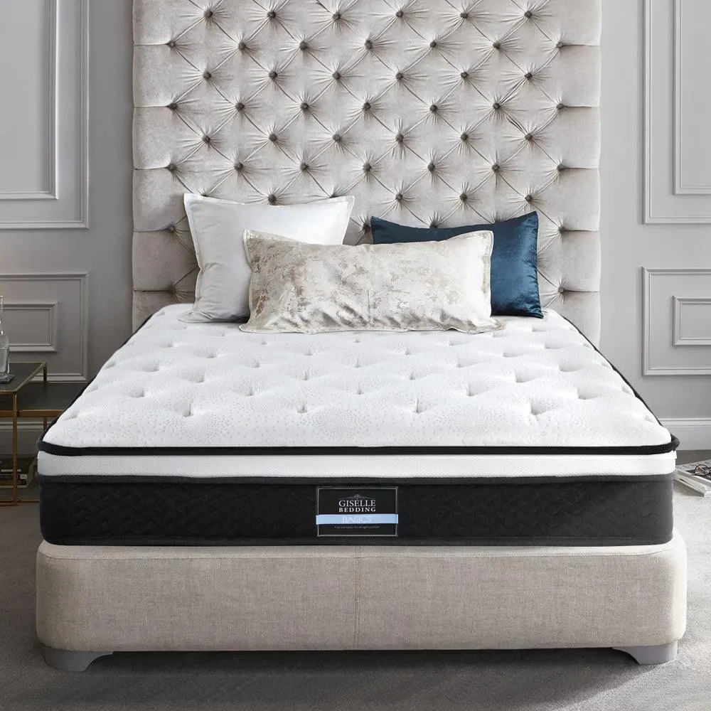 Giselle Bedding Bonita Euro Top Bonnell Spring Mattress 21cm Thick - King
