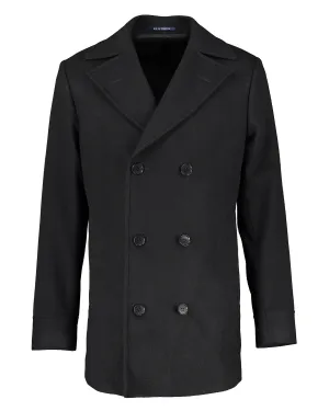 Haddock Black Pea Coat