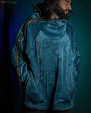 Hoodie Men / Oversized Velvet Polar - Teal SHAMANKA