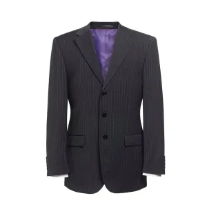 Imola Jacket Charcoal Pinstripe