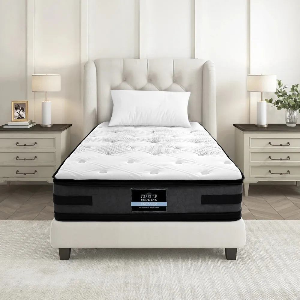 King Single - Euro Top Cool Gel Pocket Spring Mattress - 36cm Thick
