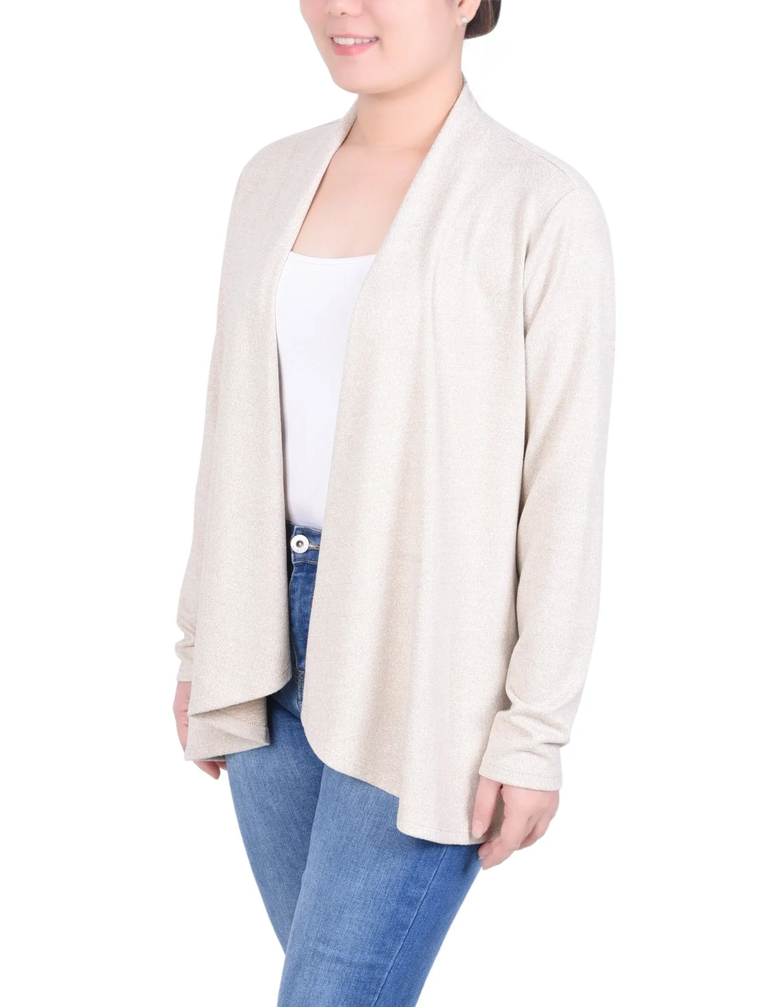 Long Sleeve Swing Cardigan - Petite