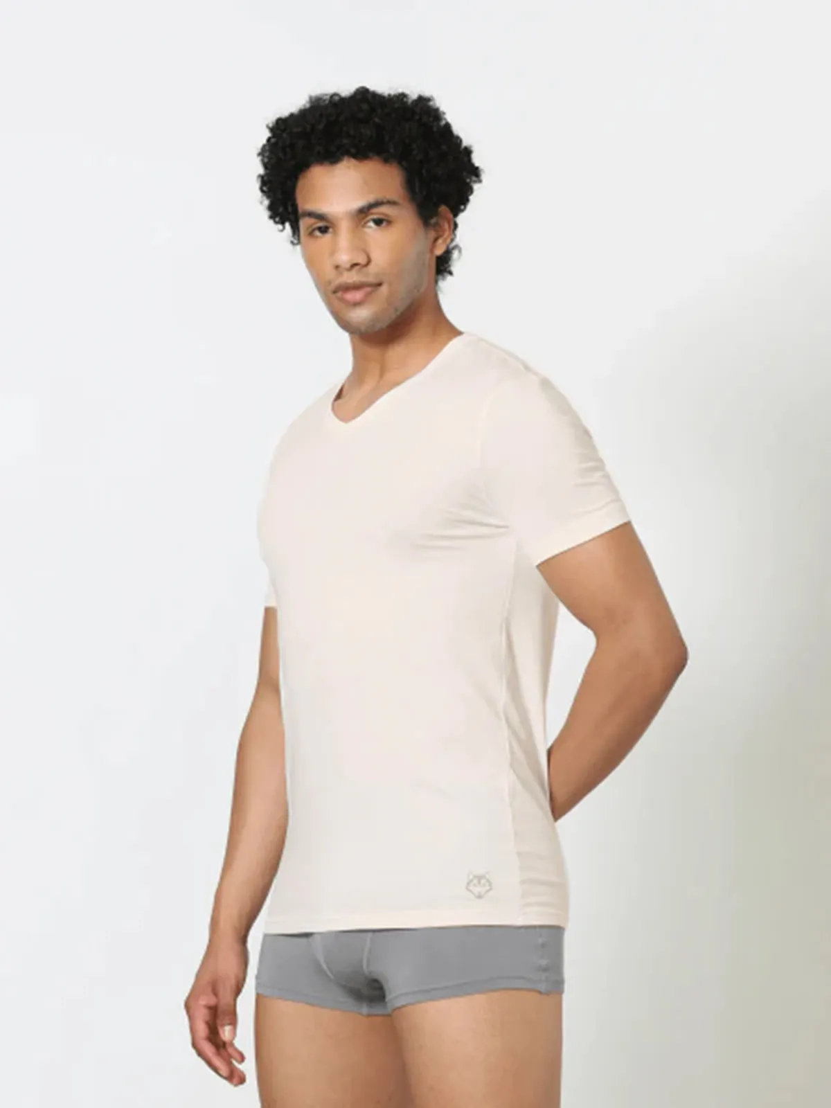 Luxury Modal V-Neck Undershirt - Off White