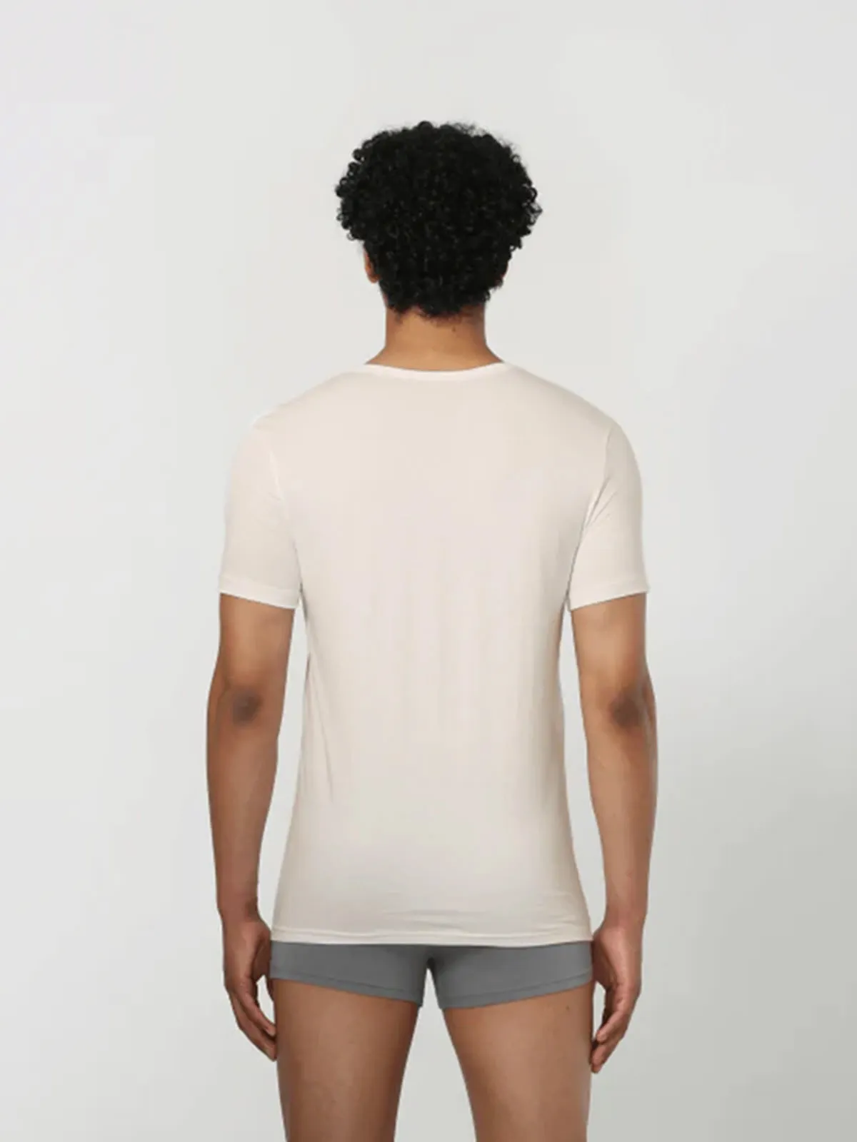 Luxury Modal V-Neck Undershirt - Off White