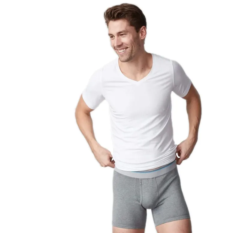Mack Weldon - "18-Hour Jersey" V-Neck Undershirt in Bright White
