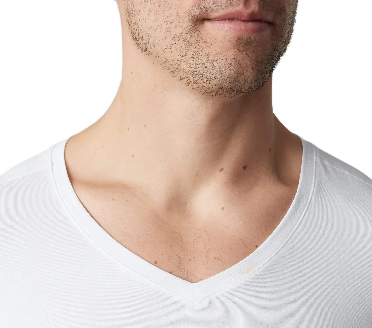Mack Weldon - "18-Hour Jersey" V-Neck Undershirt in Bright White