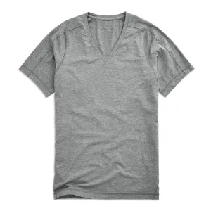 Mack Weldon - "18-Hour Jersey" V-Neck Undershirt in Grey Heather