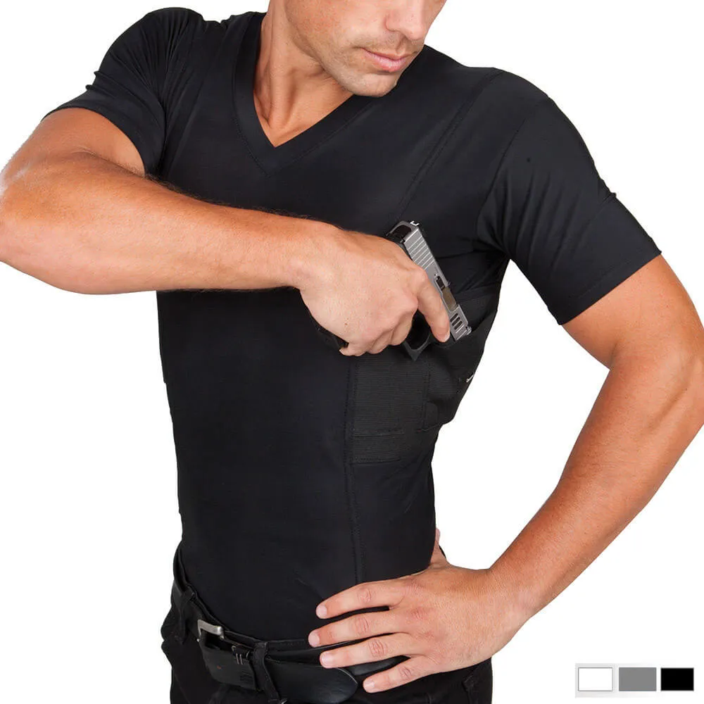 Mens Concealed Carry V-Neck Tee