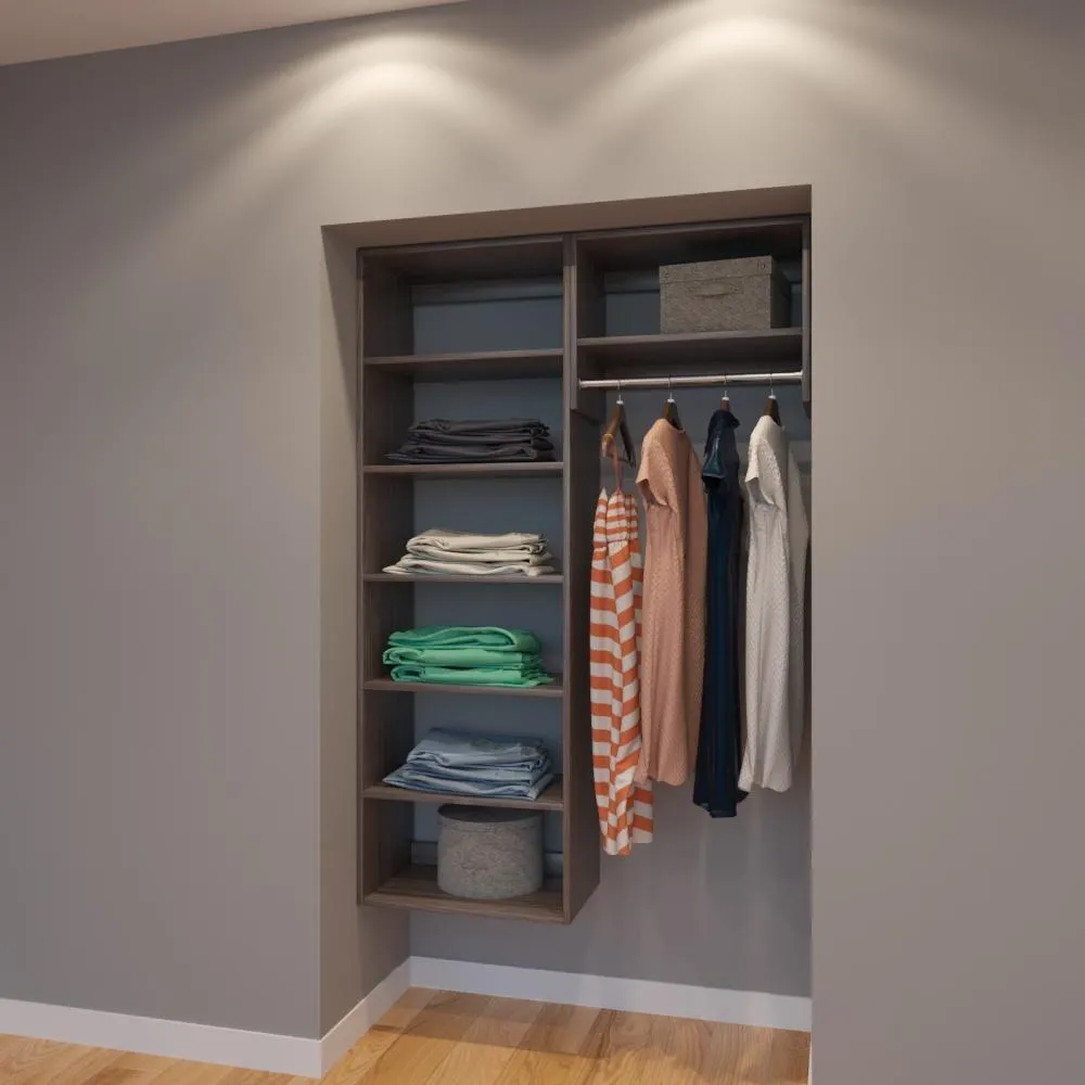 Modular Closets 4 Ft Closet Organizer System - 48 inch - Style E