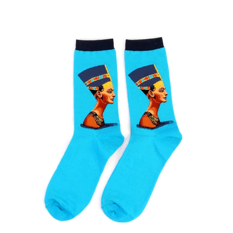 Oil Painting Series Men Socks
