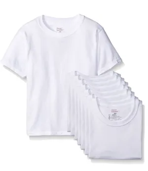 Pack of 8 Hanes boys undershirts - Small