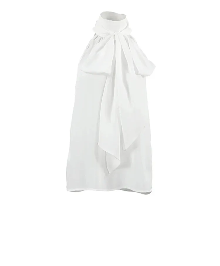 #PB Chiffon High-Necked Vests Top