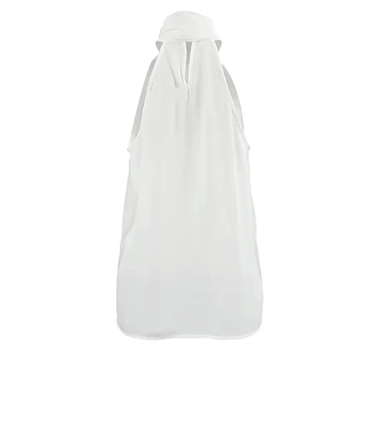 #PB Chiffon High-Necked Vests Top