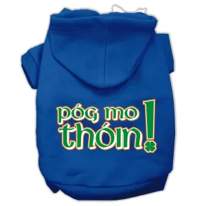 Pog Mo Thoin Screen Print Pet Hoodies Blue Size XXL (18)