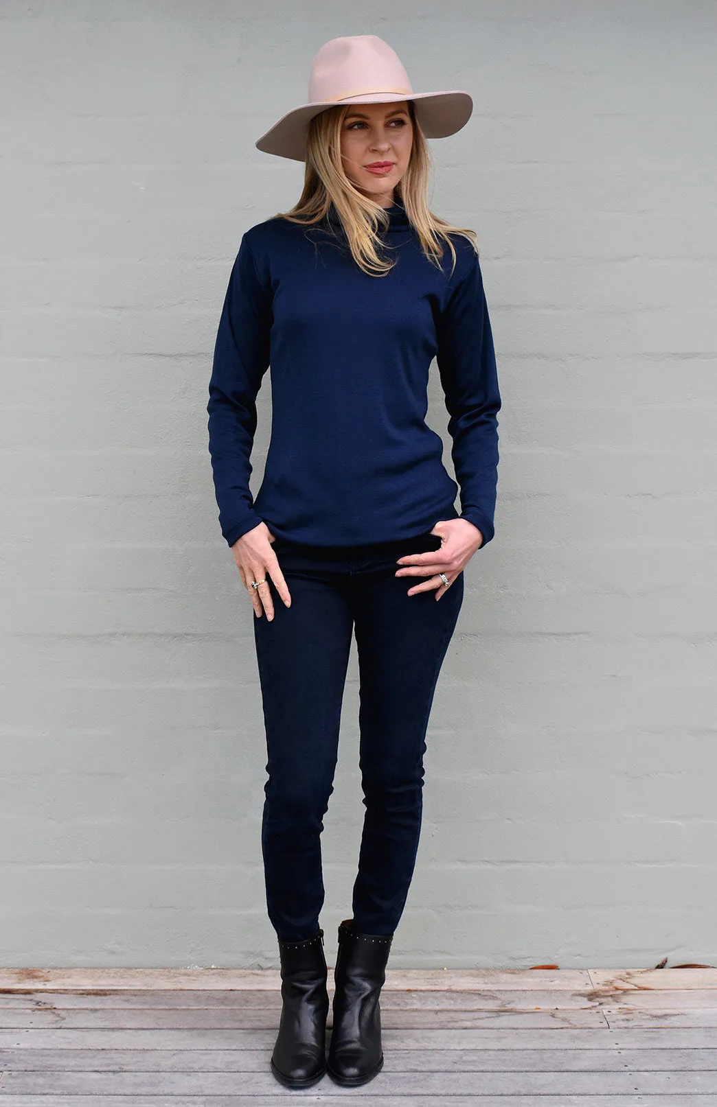 Polo Neck Top