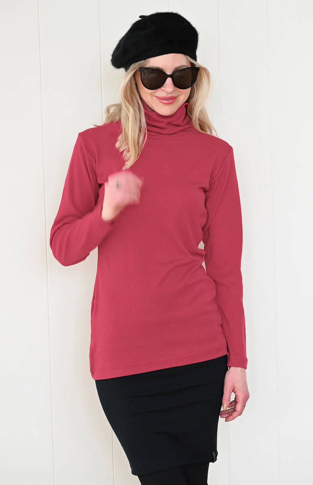 Polo Neck Top