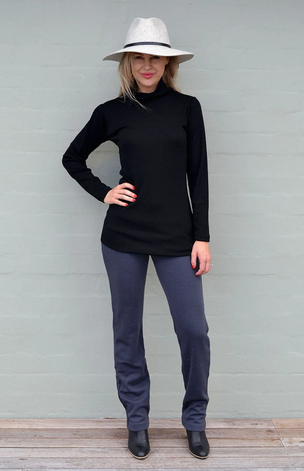 Polo Neck Top