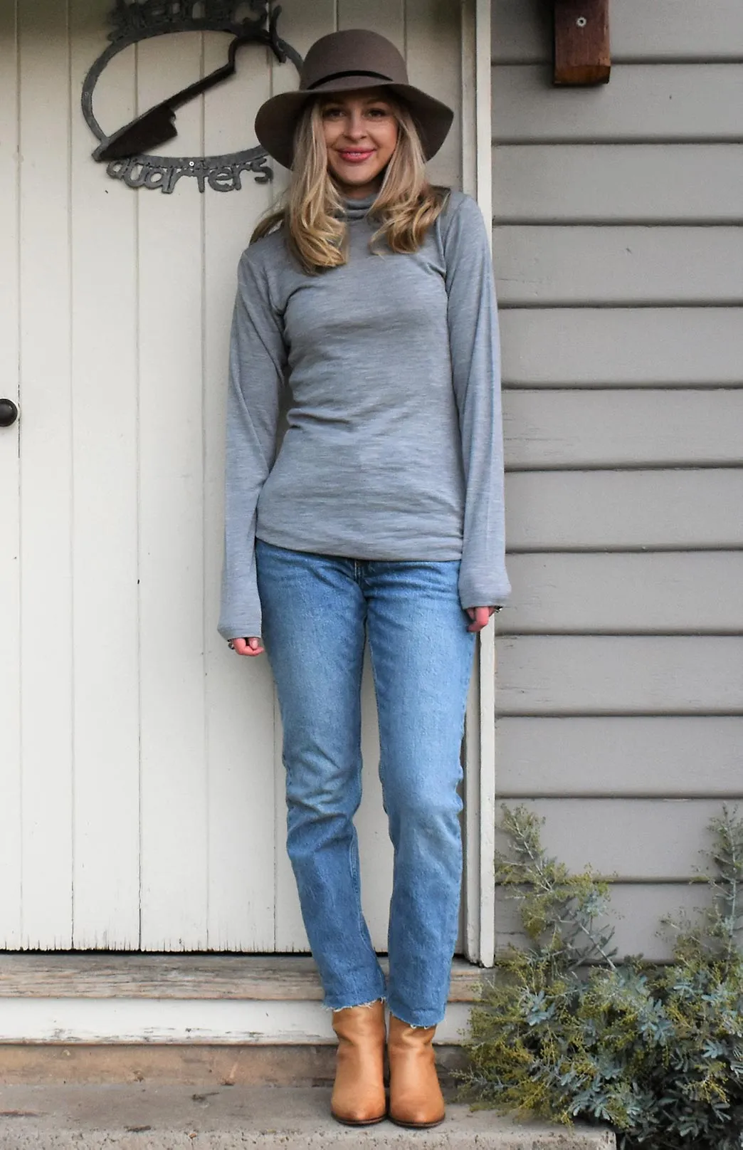 Polo Neck Top