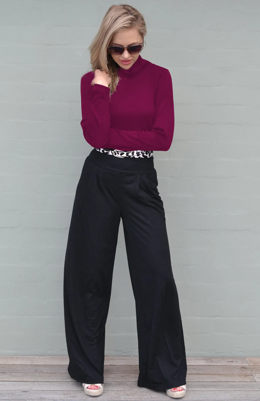 Polo Neck Top