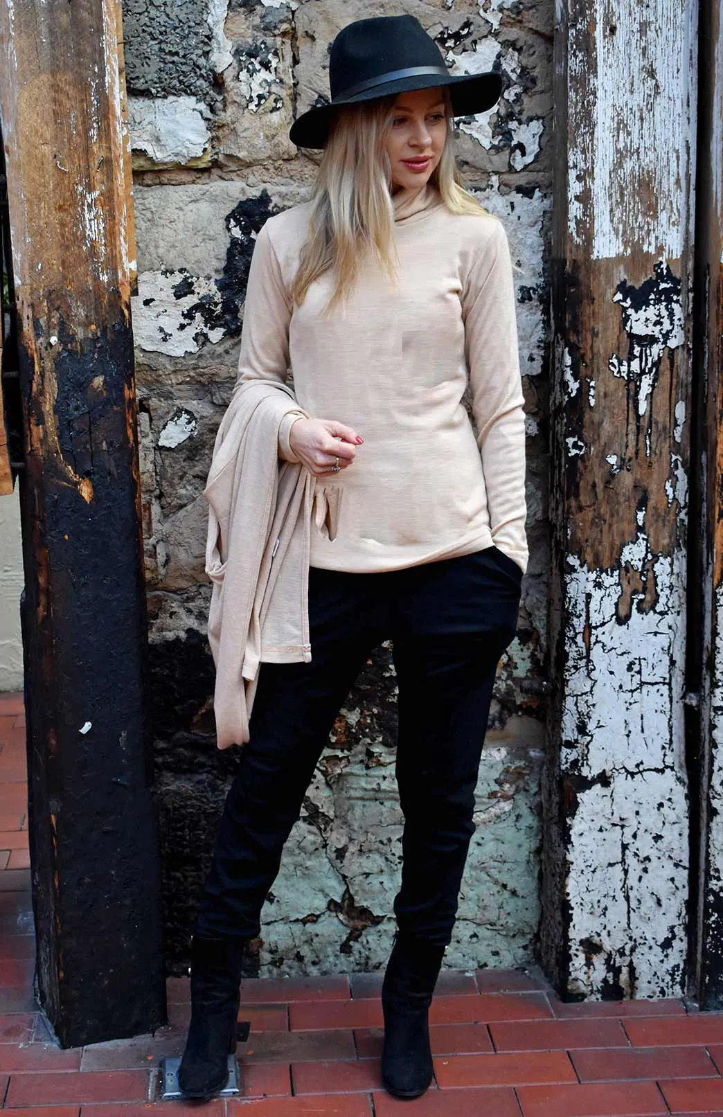 Polo Neck Top