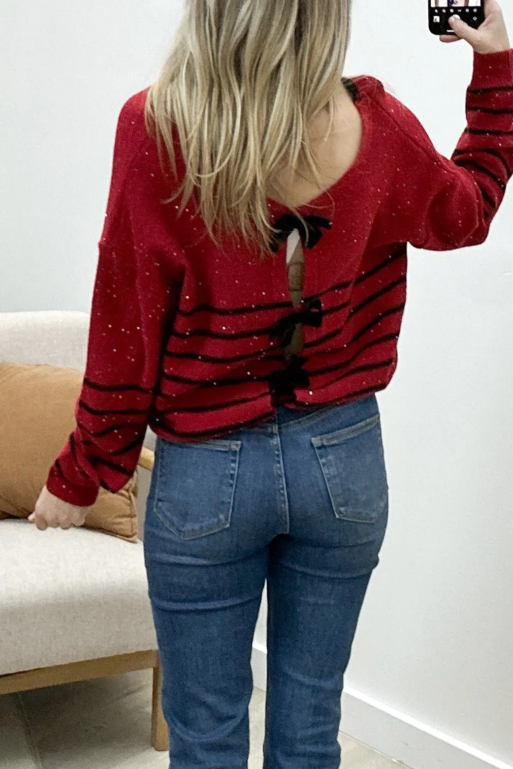"Glitter And Shine" Sweater (Red)