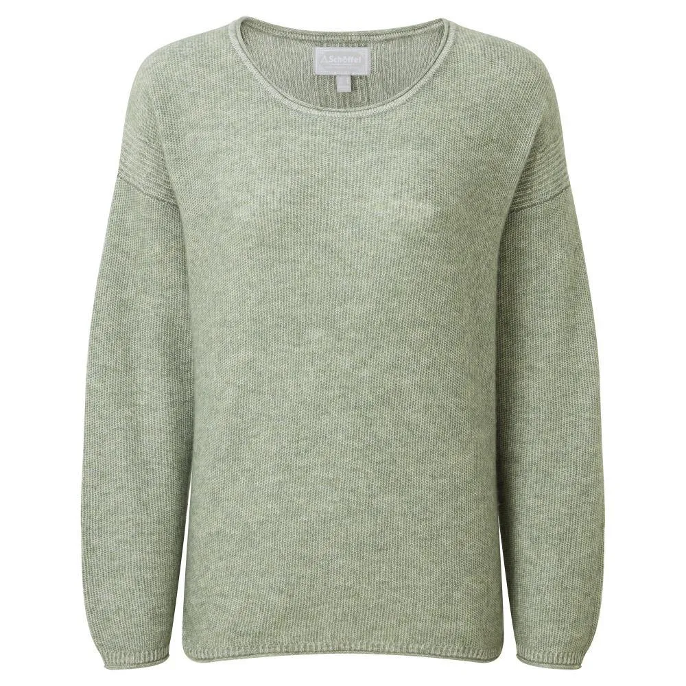 Schoffel Polzeath Alpaca Merino Ladies Jumper - Cedar Green