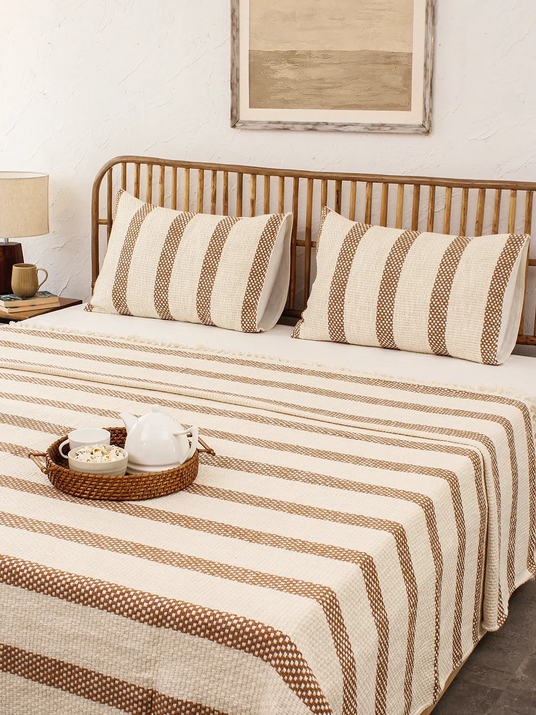 Shivalik Double Bedcover (Brown)