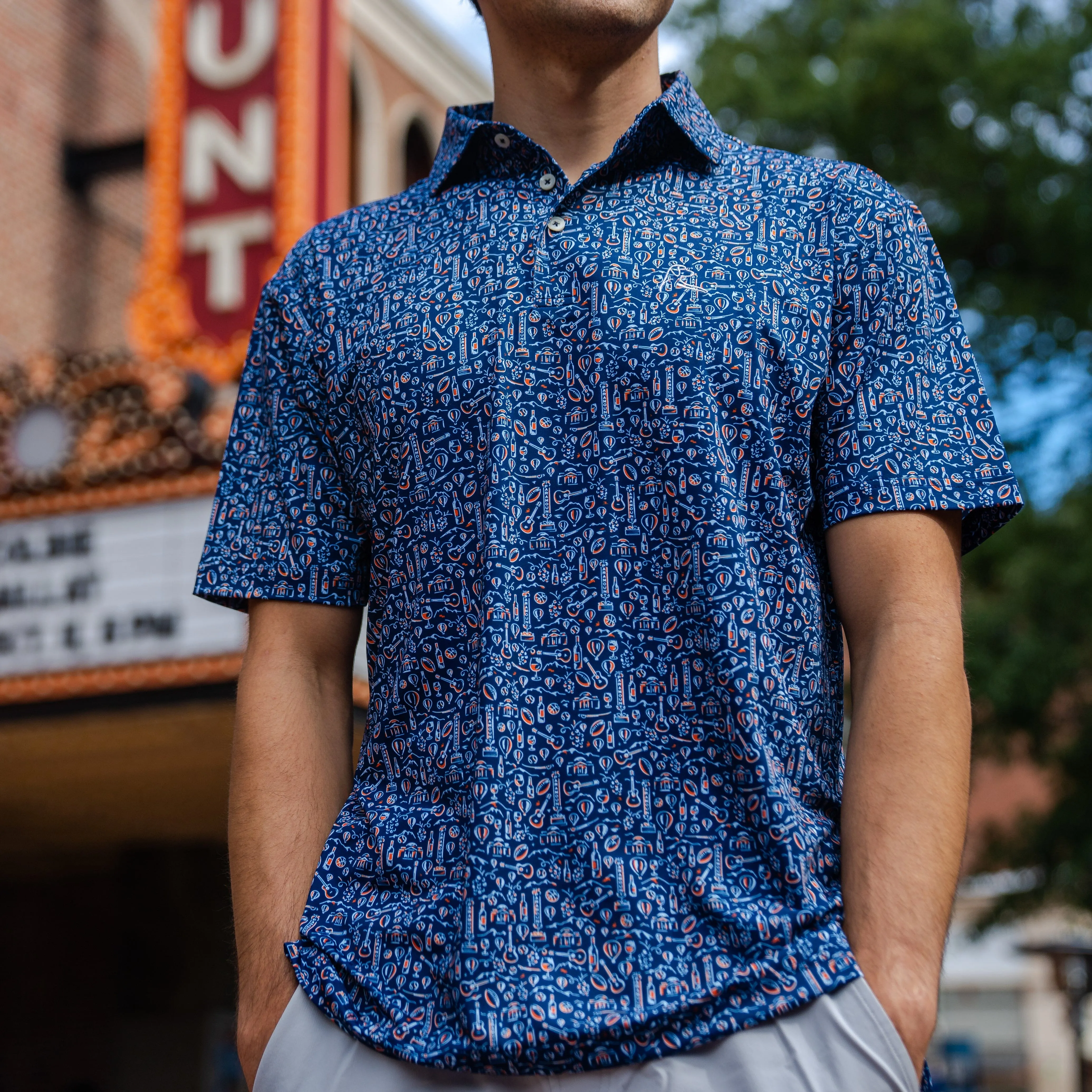 The C'ville | Performance Polo | The C'ville - Admiral Navy